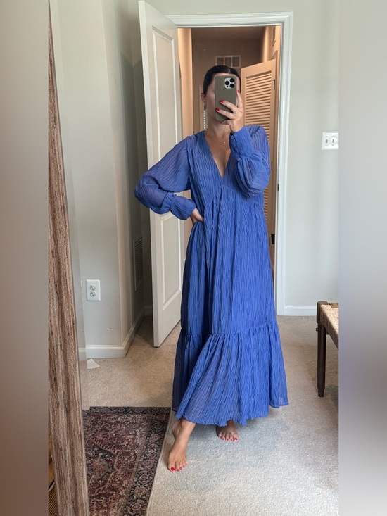 Zara Dresses & Skirts - Zara Blue Maxi Dress - Full Length
